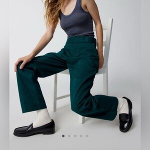 Dickies UO Exclusive High-Waisted Ankle Pant | Dark Green size 6